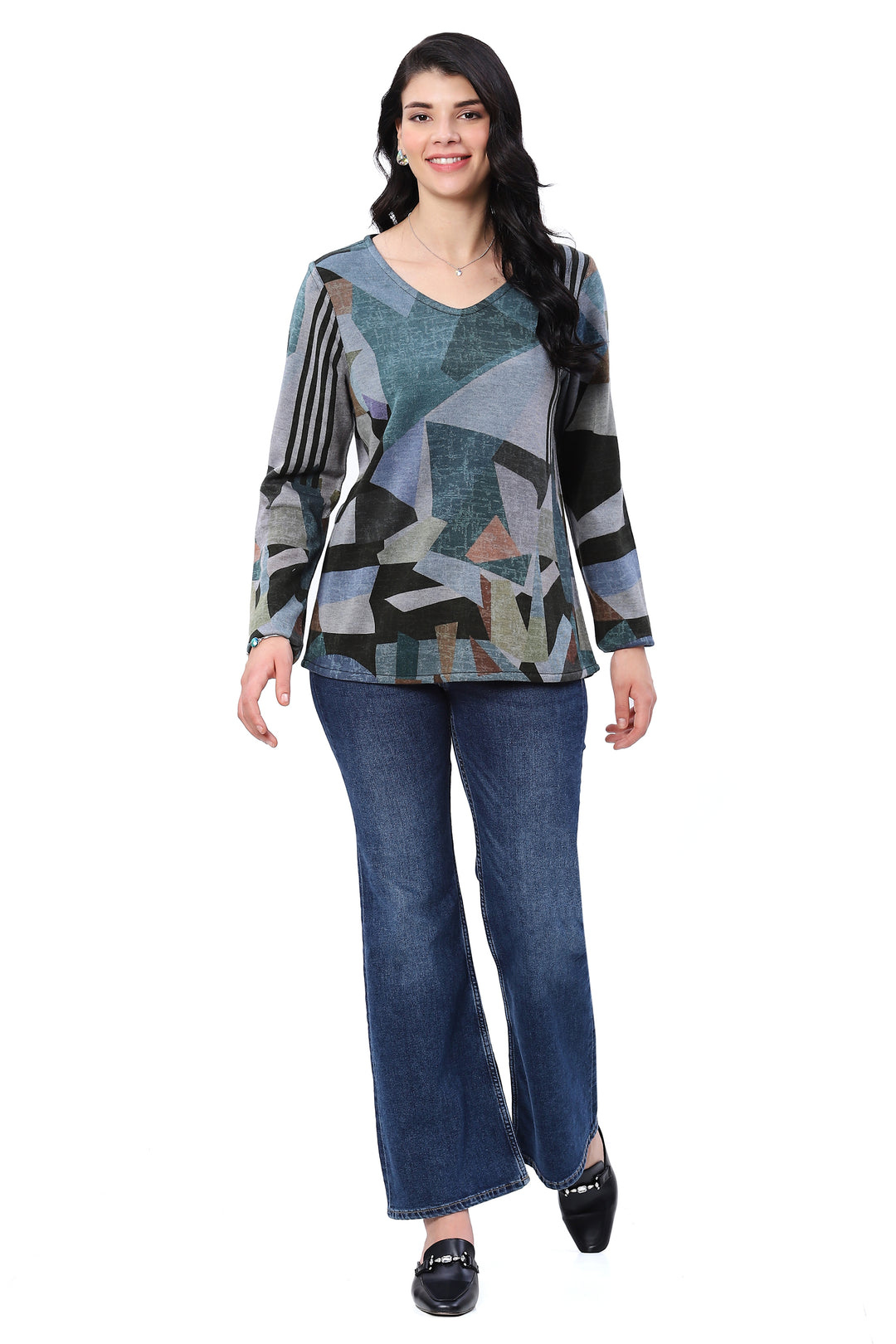 JODIE REVERSIBLE  V-NECK TOP