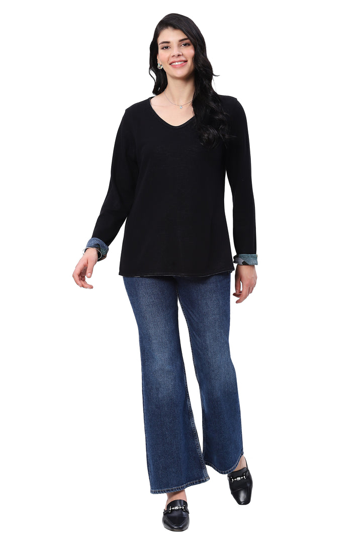 JODIE REVERSIBLE  V-NECK TOP