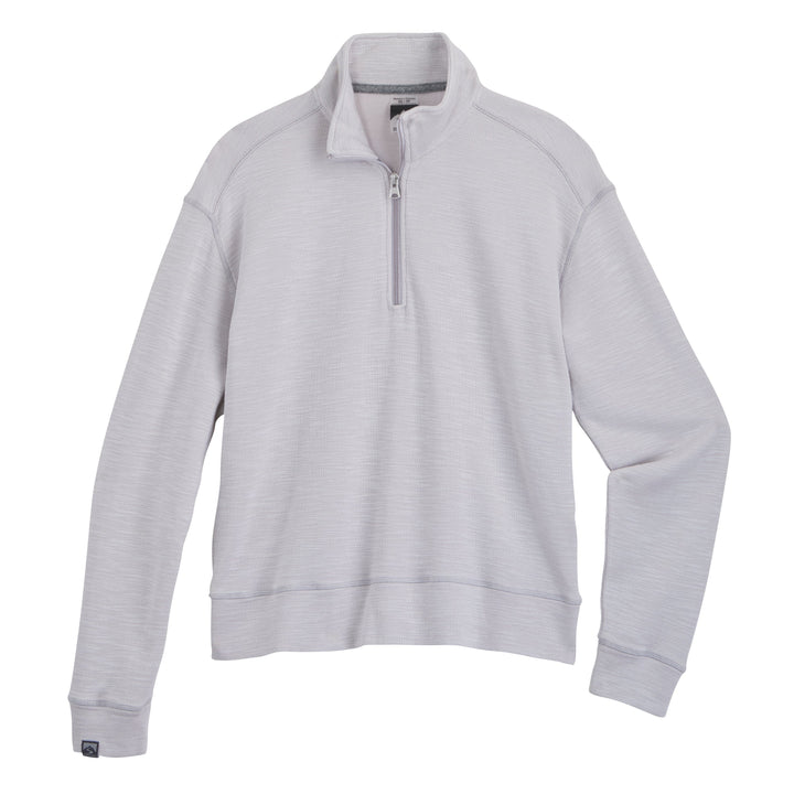 OATMEAL GREY SHORELINER 1/4 ZIP