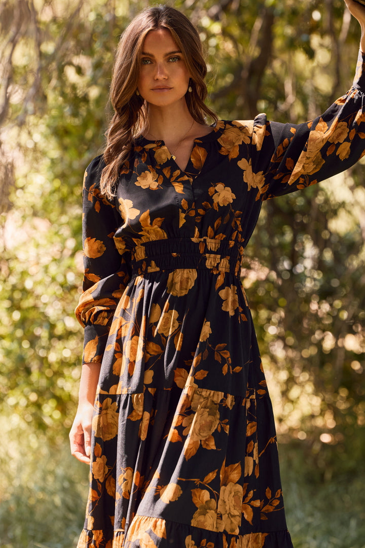 AUTUMN ELEGANCE MAXI DRESS