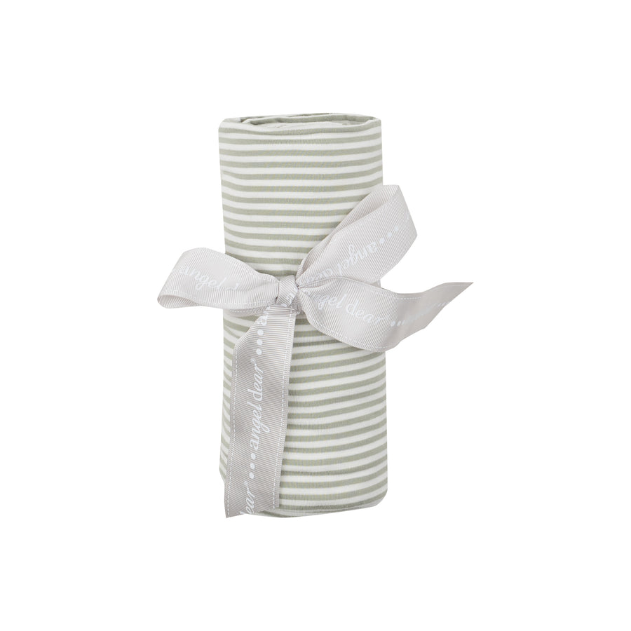DESERT GREEN STRIPE SWADDLE BLANKET