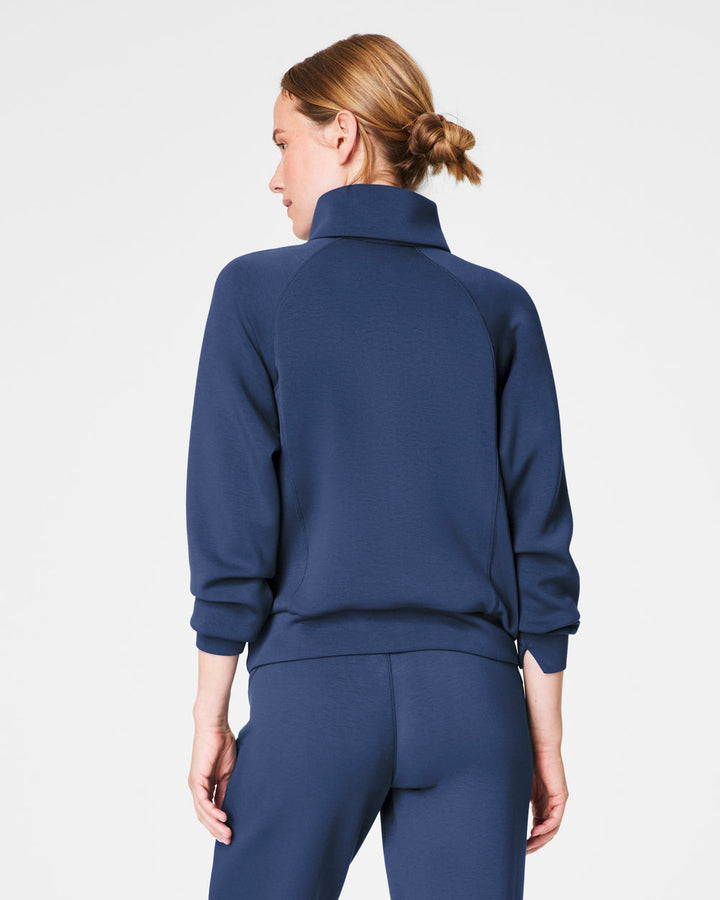 SPANX FADED INDIGO AIRESSENTIALS HALF ZIP