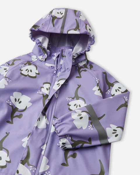 TODDLER VESI BLOOMING LILAC RUBBER RAINCOAT