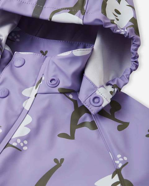 TODDLER VESI BLOOMING LILAC RUBBER RAINCOAT