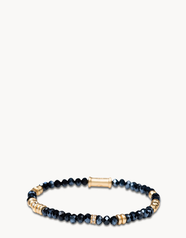 SMOKE 4MM STRETCH BRACELET