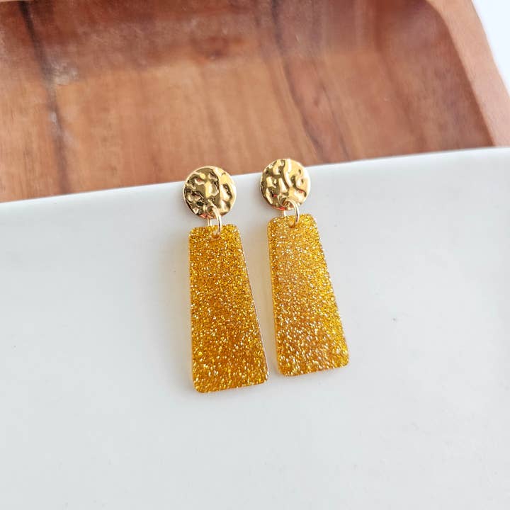 MIA GOLDEN YELLOW EARRINGS
