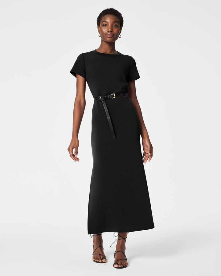 SPANX BLACK AIRESSENTIALS MAXI DRESS
