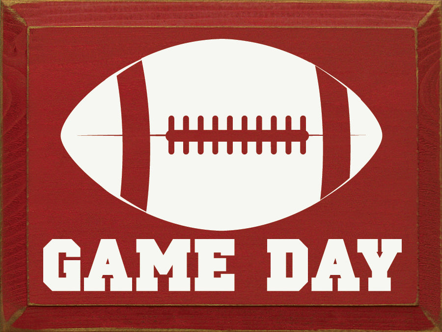 RED & WHITE GAME DAY SIGN