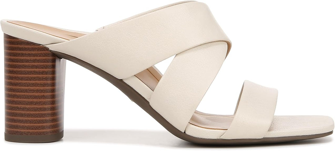 VIONIC MERLOT CREAM CROSS STRAP HEEL