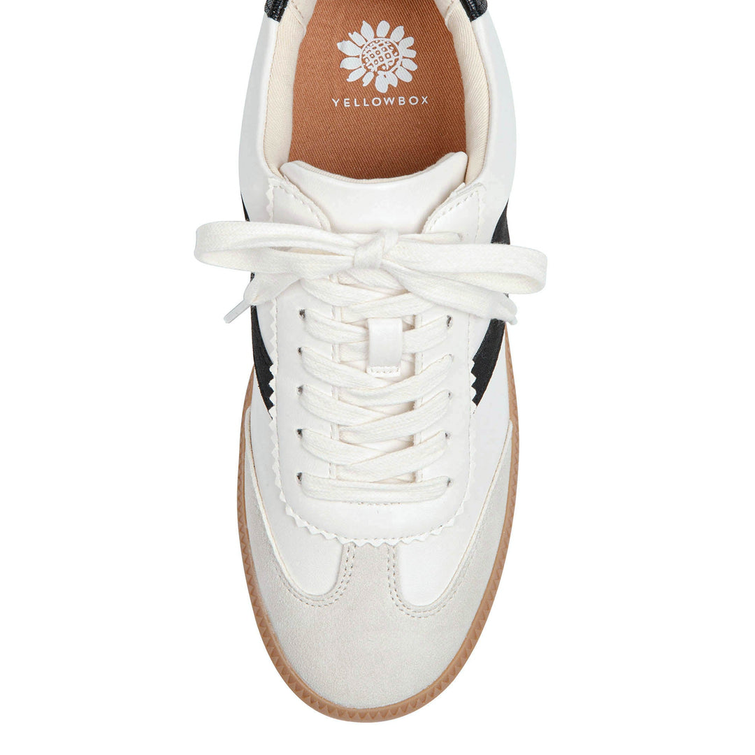 BLACK ZELDIE LACE-UP SNEAKERS
