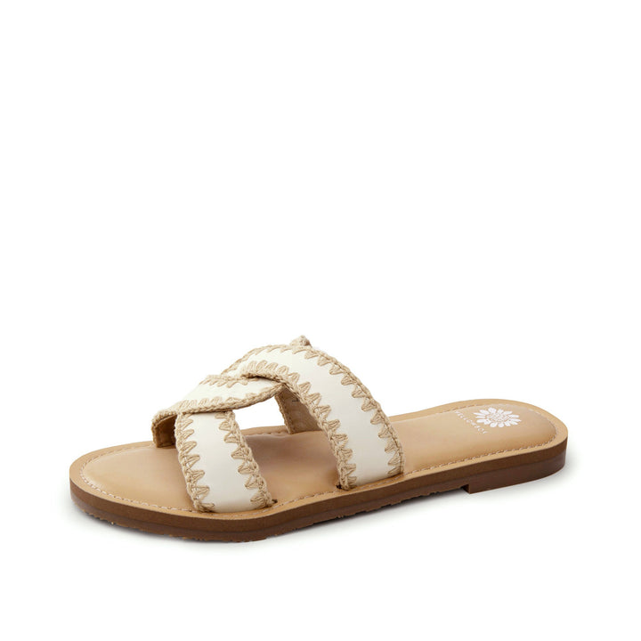 CREAM DANDIE SLIDE SANDAL