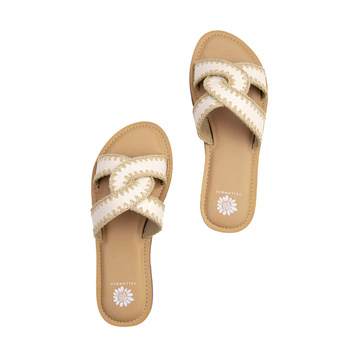 CREAM DANDIE SLIDE SANDAL