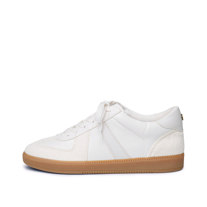 WHITE ZAYNE LACE-UP SNEAKER