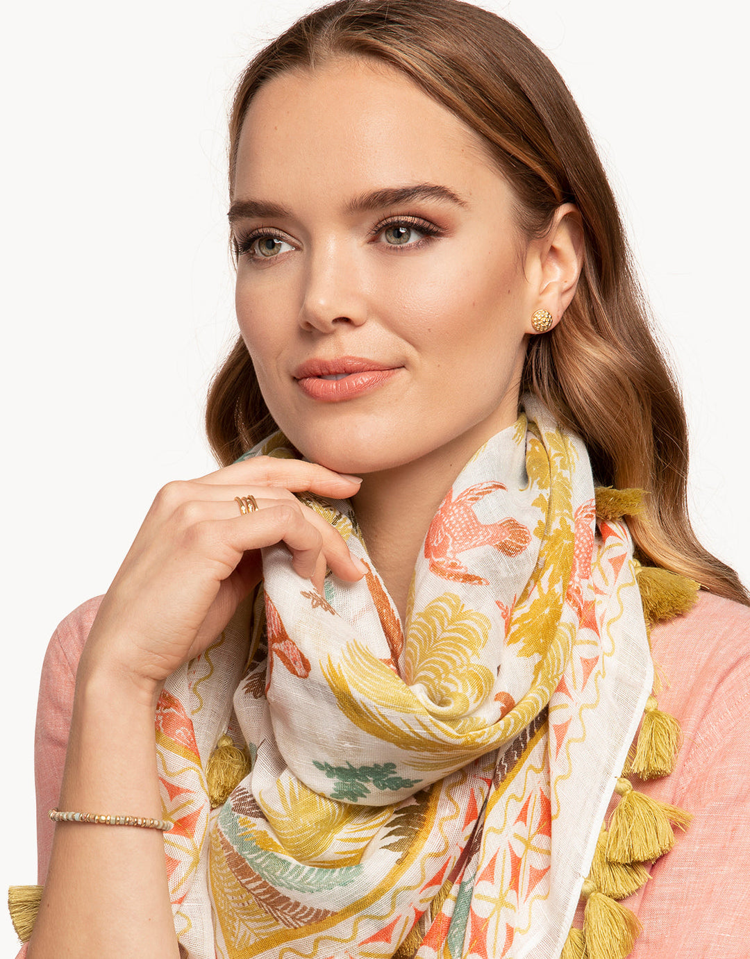 NATURAL DISC 4MM STRETCH BRACELET