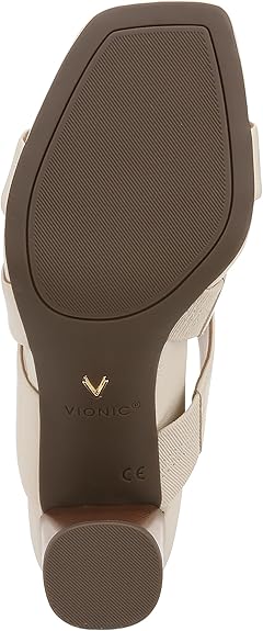 VIONIC MERLOT CREAM CROSS STRAP HEEL