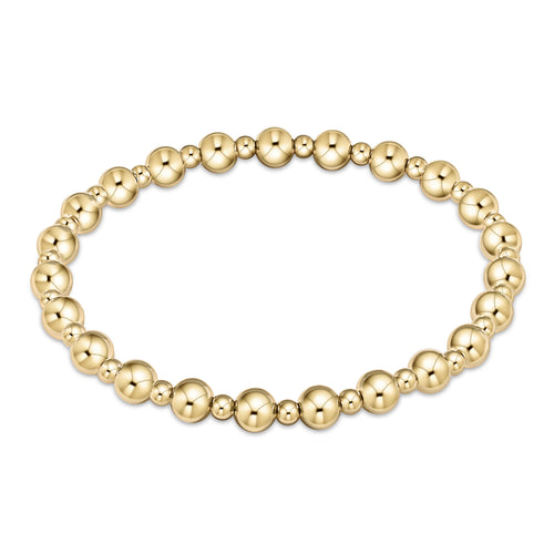 EXTENDS-GRATEFUL PATTERN 5MM BEAD BRACELET