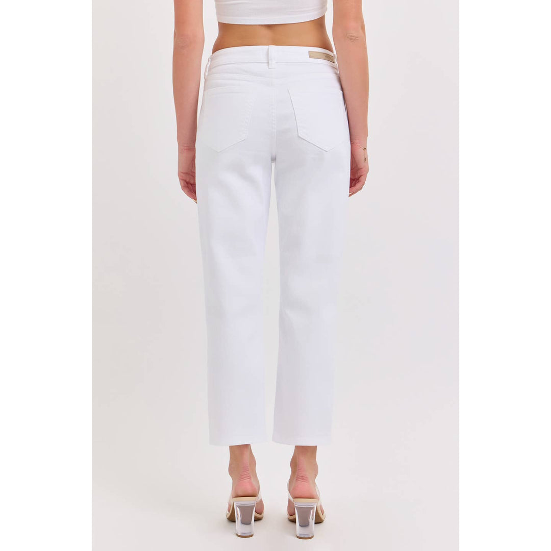 DARCEY WHITE CROP STRAIGHT LEG JEANS