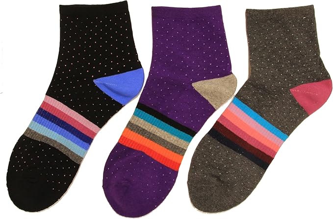 ARCH STRIPE ANKLET 3 PACK SOCKS
