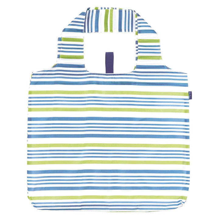 Summer Stripe Blue Blu Bag Reusable Shopper Tote