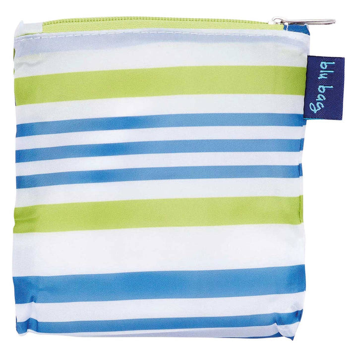 Summer Stripe Blue Blu Bag Reusable Shopper Tote