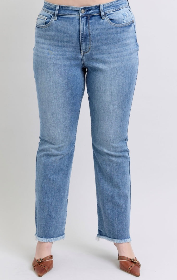 PLUS DOLLY BOOTCUT HIGH WAIST JEANS