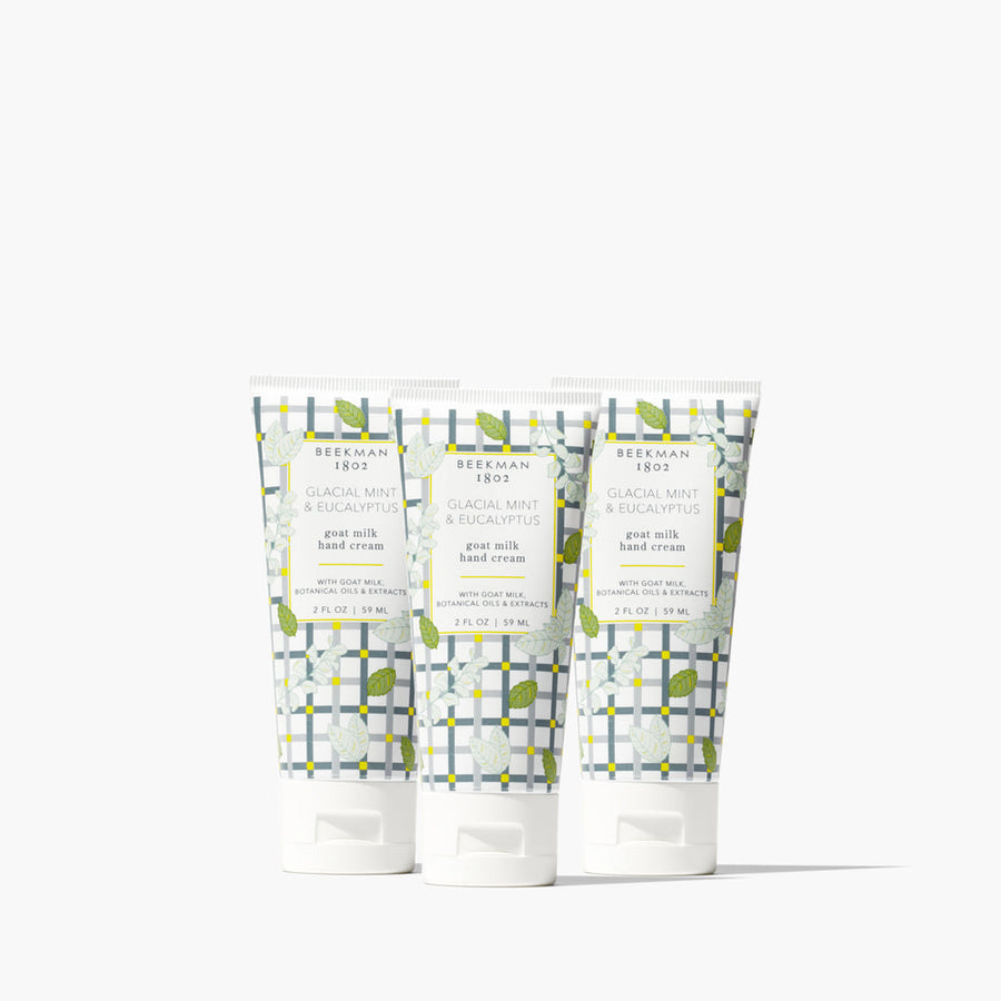GLACIAL MINT & EUCLAYPTUS  2oz HAND CREAM