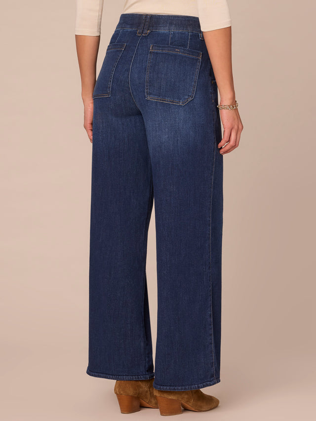 WIDE LEG JEAN WITH TULIP HEM