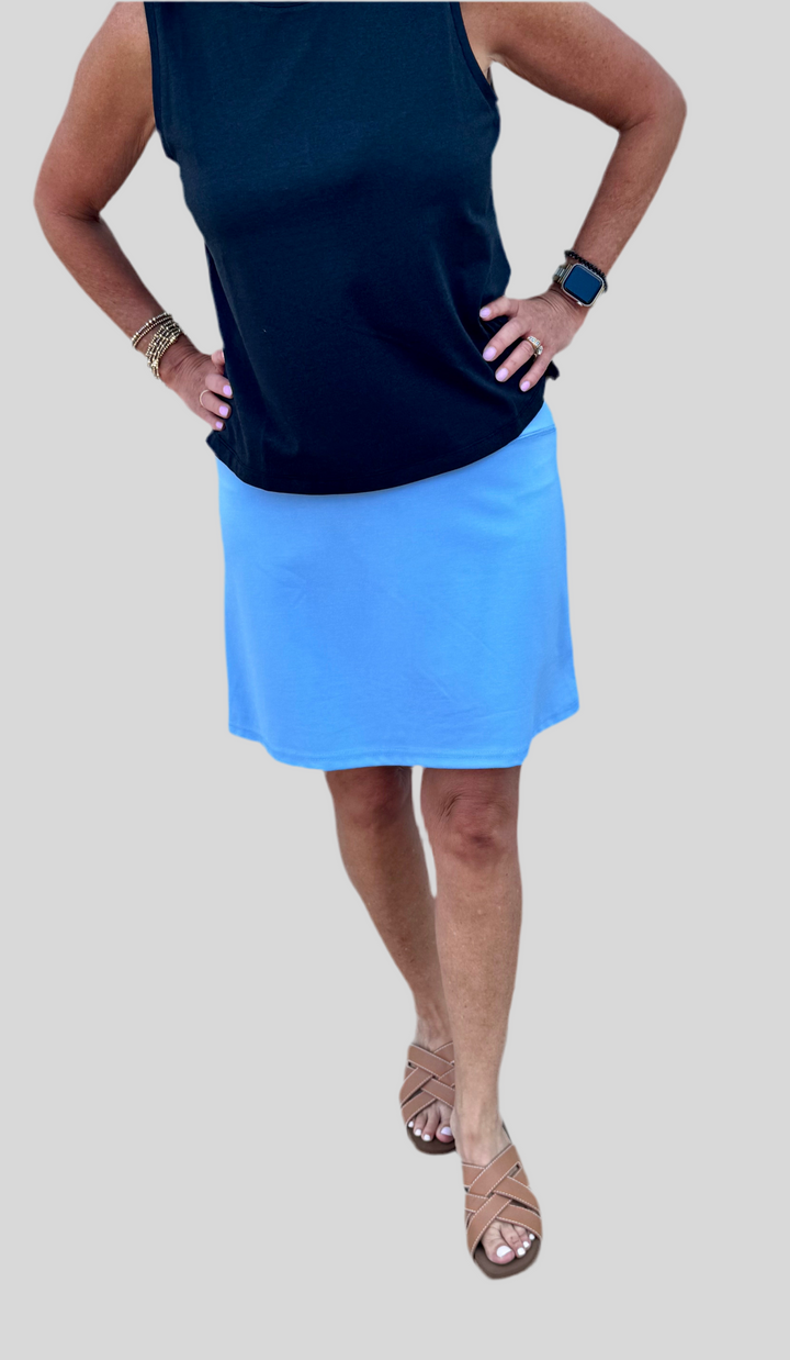 NIKKI CLEAR PERI PULL ON SKORT