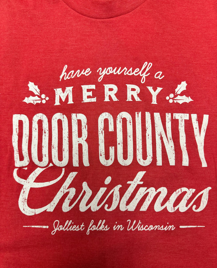A MERRY DOOR COUNTY CHRISTMAS GRAPHIC TEE