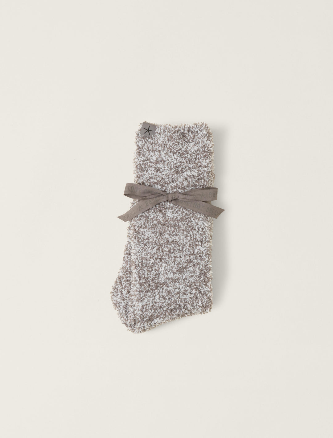 COZYCHIC CHARCOAL/WHITE  HEATHERED SOCKS