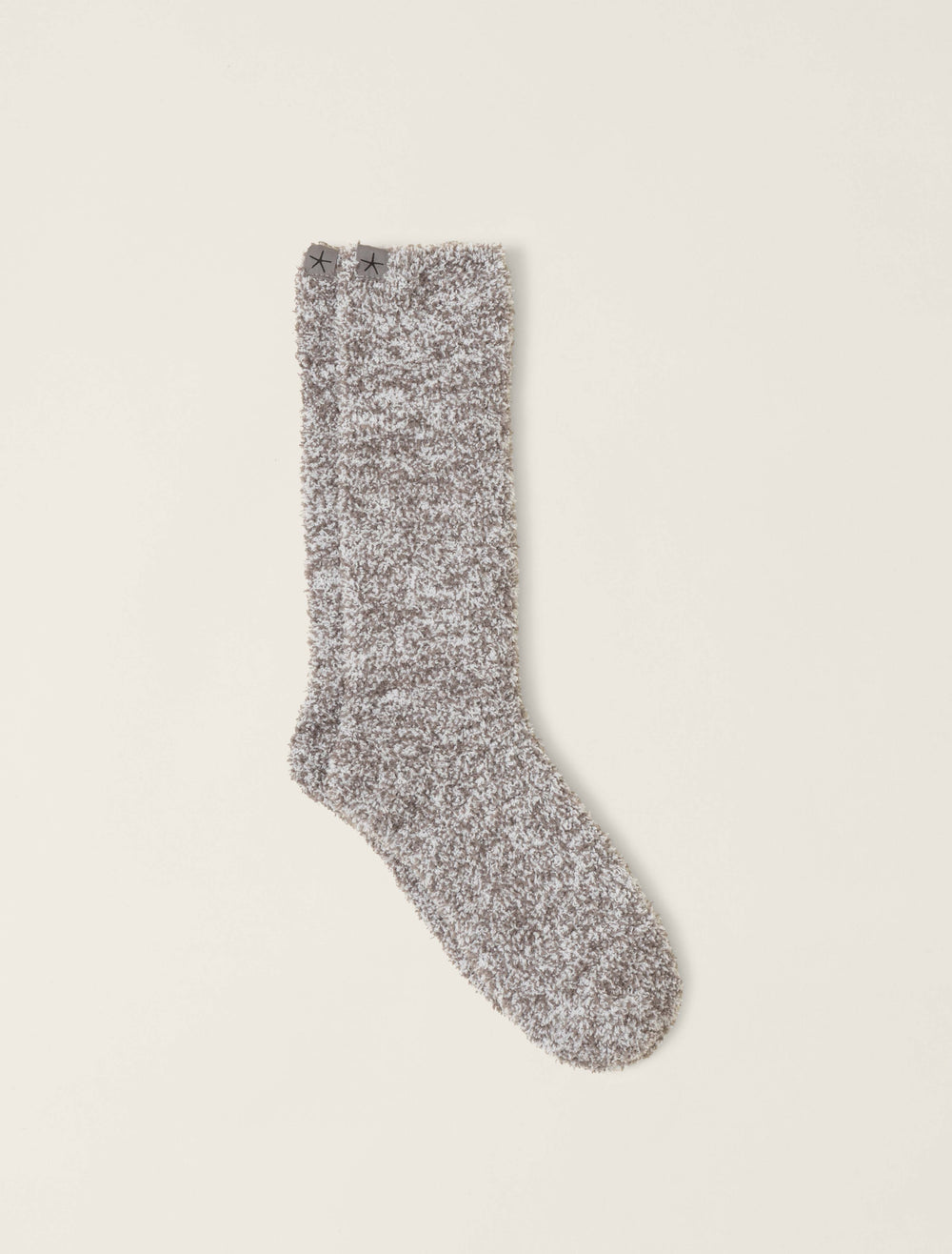 COZYCHIC CHARCOAL/WHITE  HEATHERED SOCKS