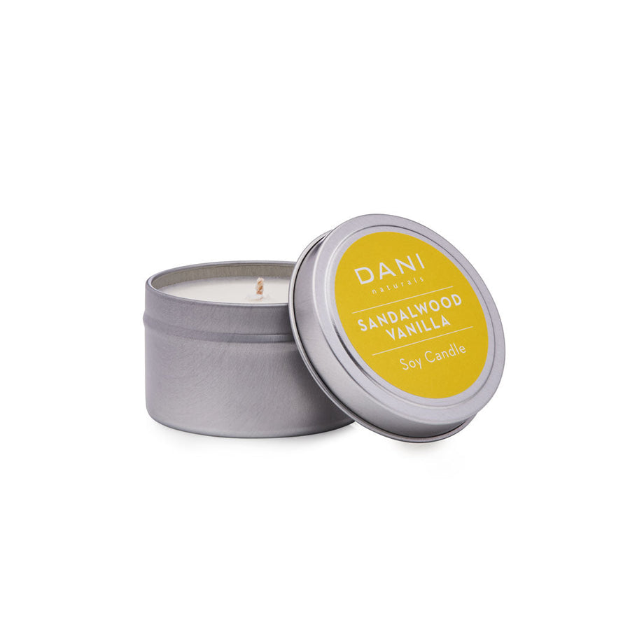 2oz SANDALWOOD VANILLA TRAVEL CANDLE
