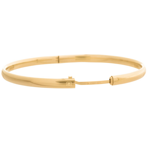 SMALL CHERISH GOLD BANGLE BRACELET
