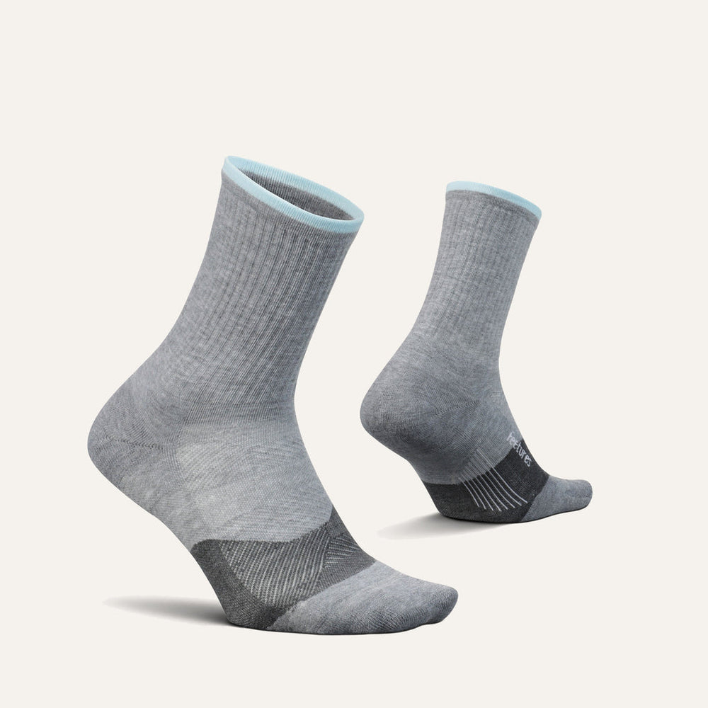 LIGHT GRAY TRAIL MINI CREW MAX CUSHION SOCKS