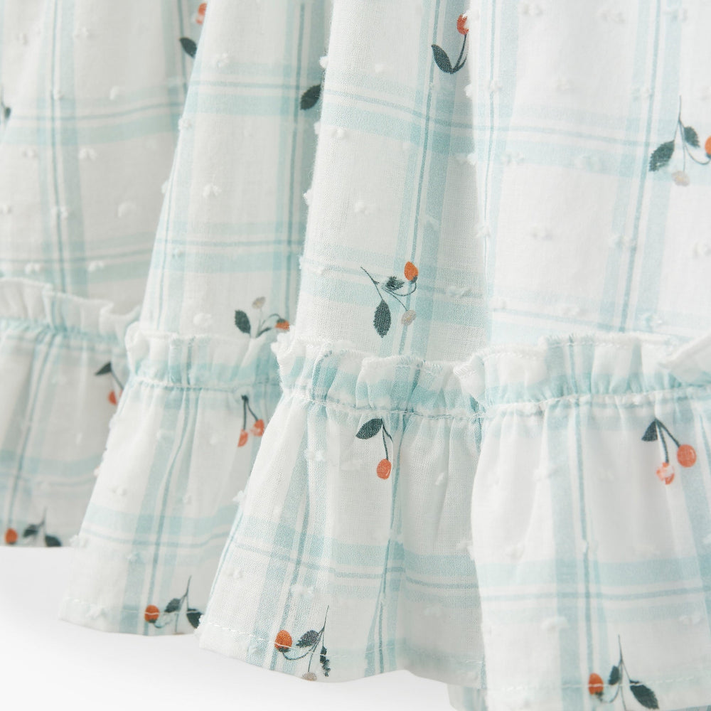 STRAWBERRY PICNIC SWISS DOT SUNDRESS & BLOOMER SET