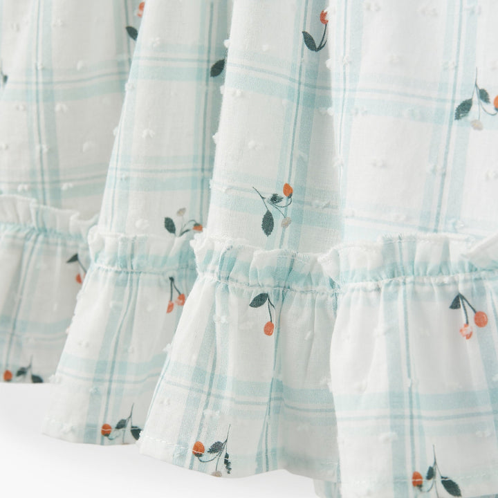STRAWBERRY PICNIC SWISS DOT SUNDRESS & BLOOMER SET
