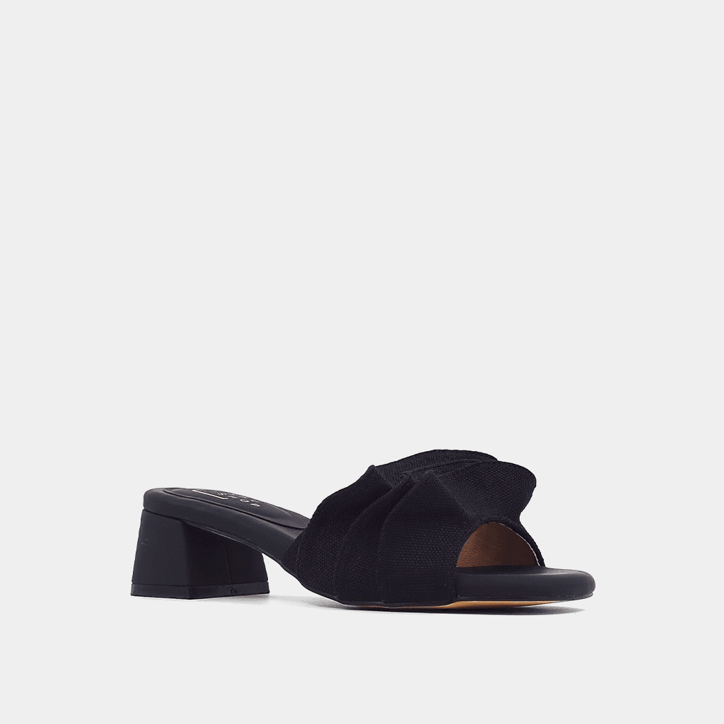 BLACK FRANCES BLOCK HEEL