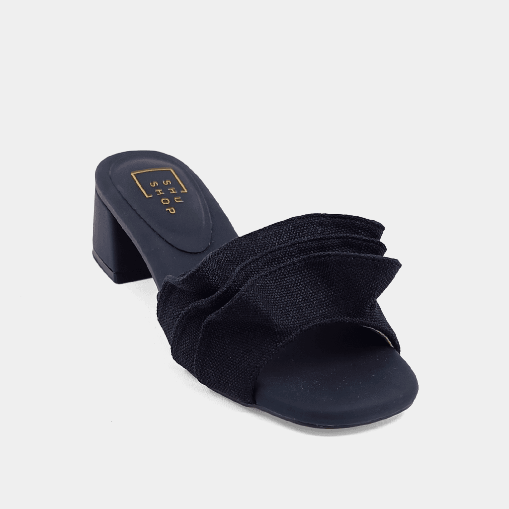 BLACK FRANCES BLOCK HEEL