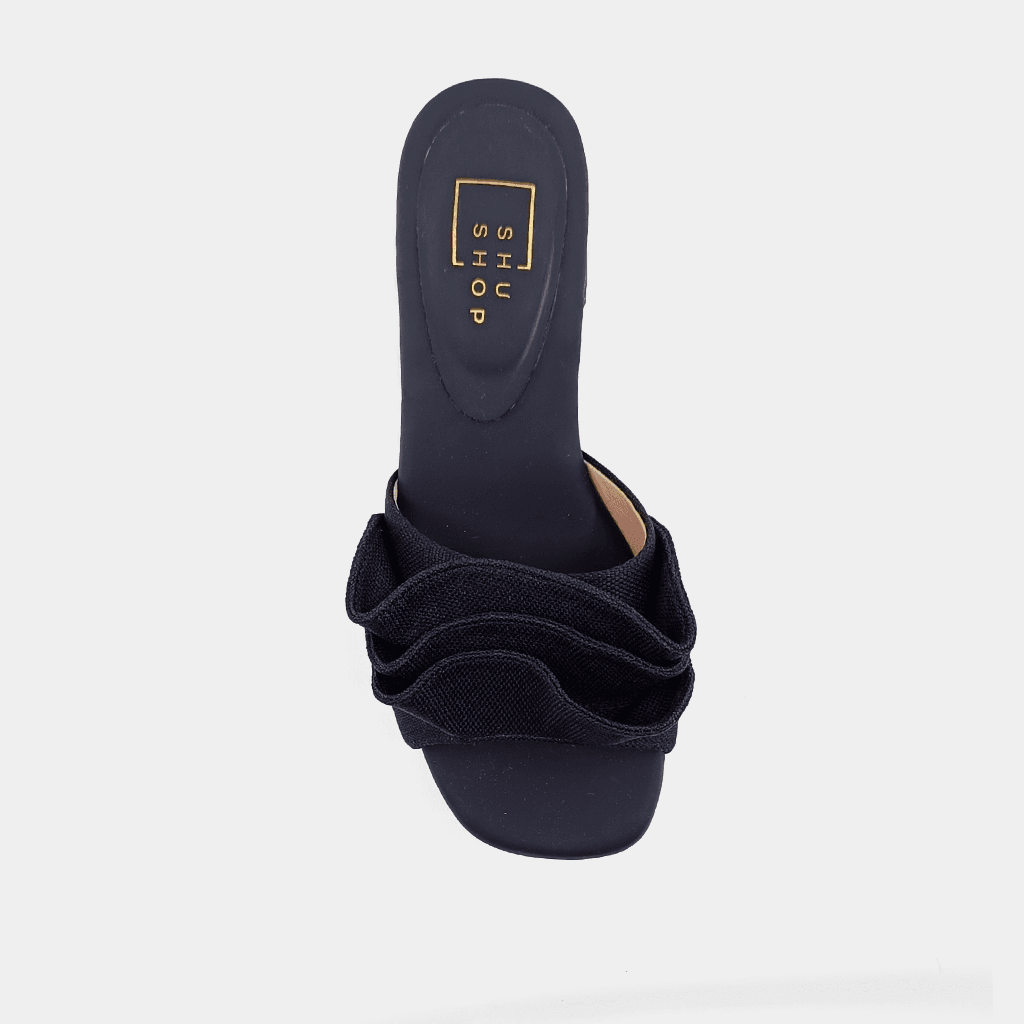 BLACK FRANCES BLOCK HEEL