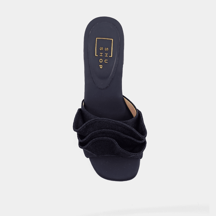 BLACK FRANCES BLOCK HEEL
