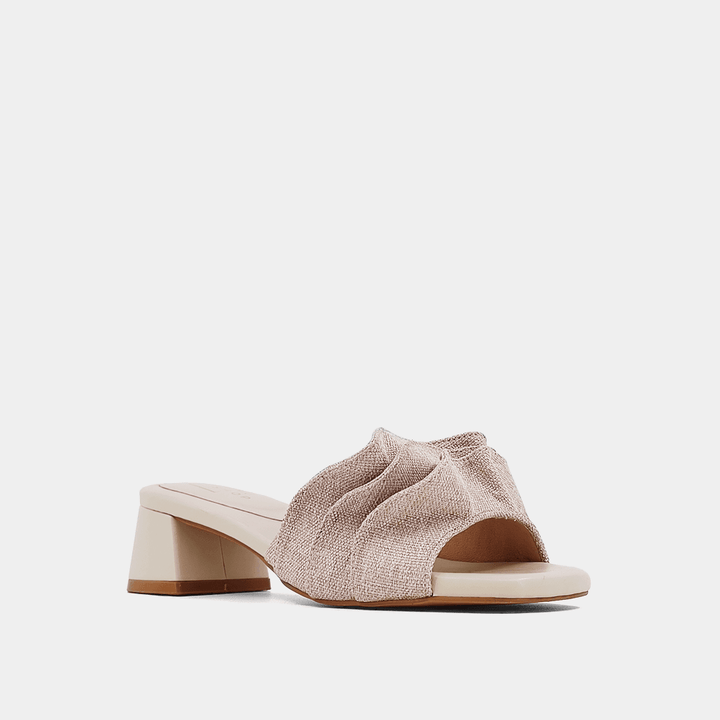 NATURAL FRANCES BLOCK HEEL