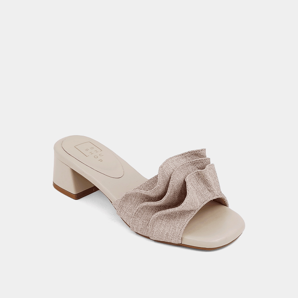NATURAL FRANCES BLOCK HEEL