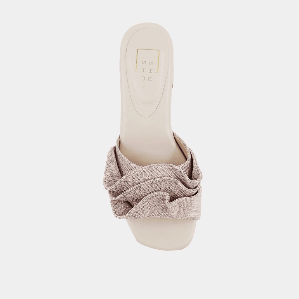 NATURAL FRANCES BLOCK HEEL