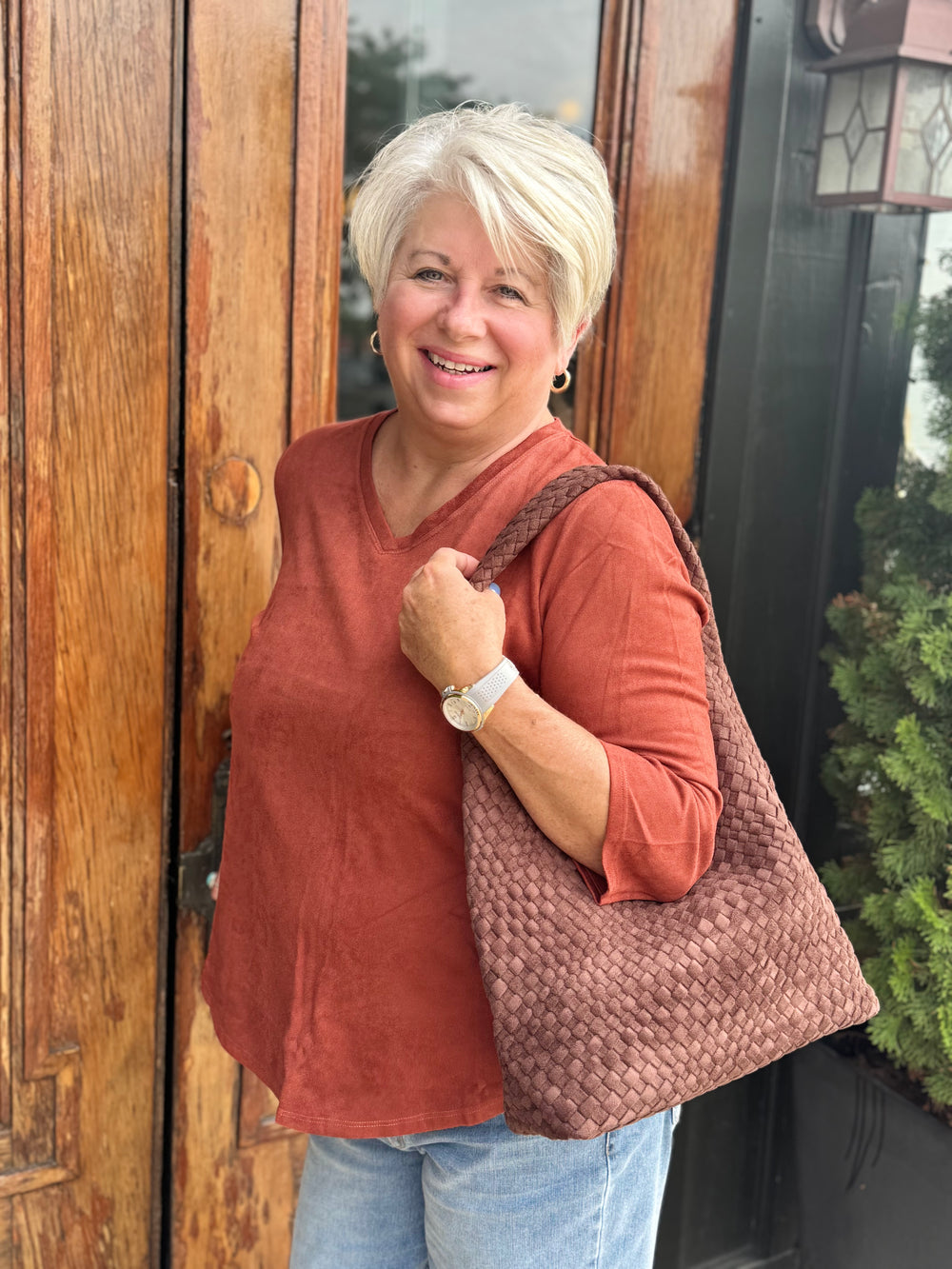 TILLY PAPRIKA 3/4 SLEEVE TOP