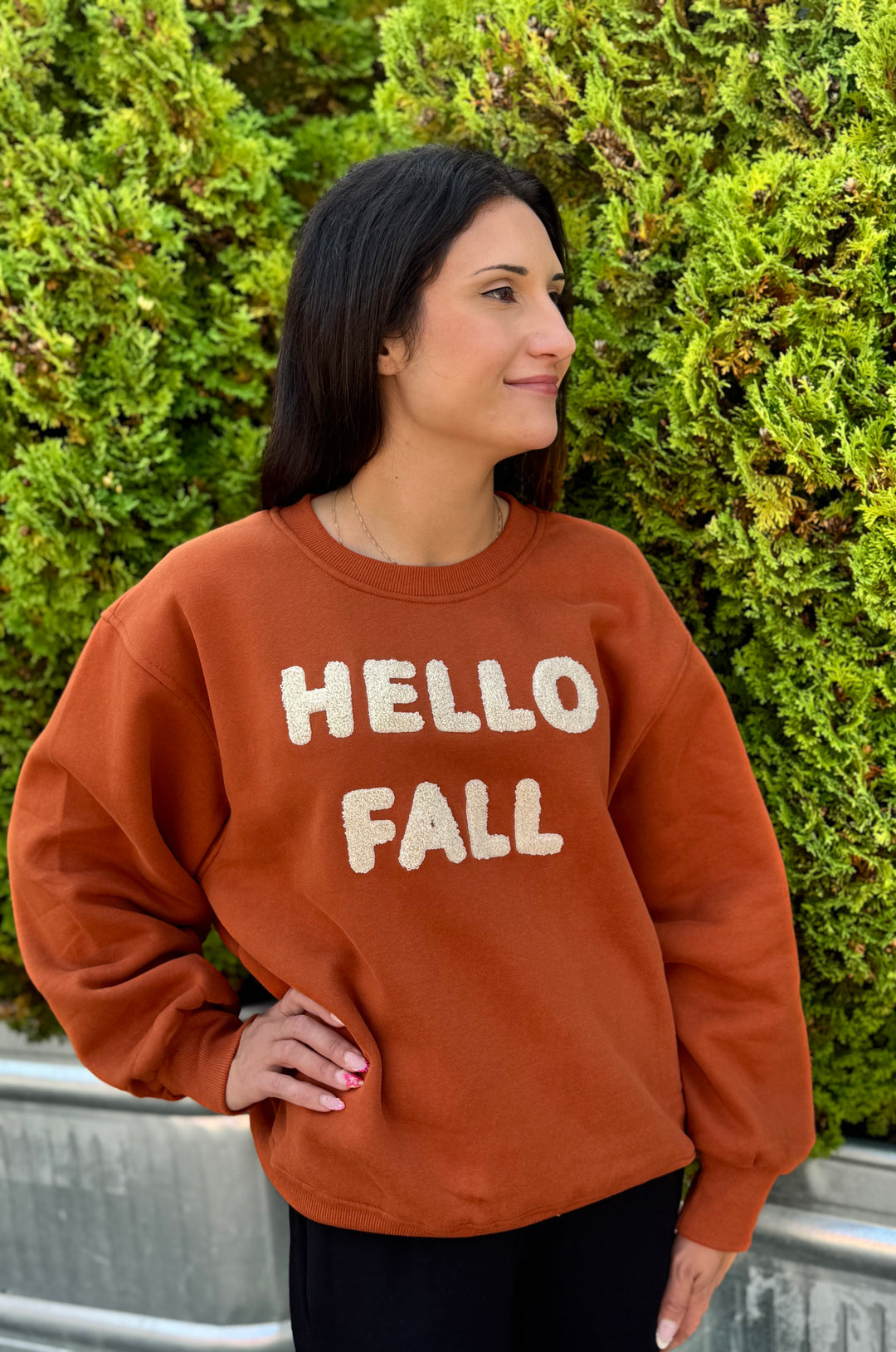 HELLO FALL CREW SWEATSHIRT