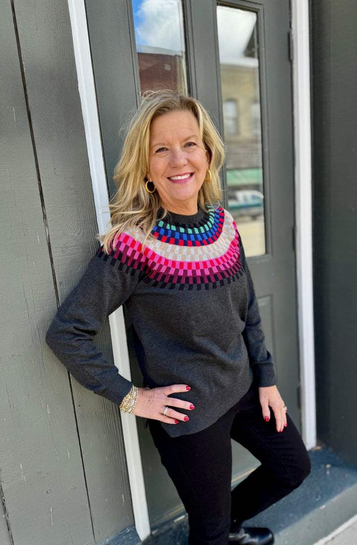 KALEIDOSCOPE CREWNECK SWEATER