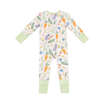 VEGGIE PATCH 2 WAY ZIPPER ROMPER