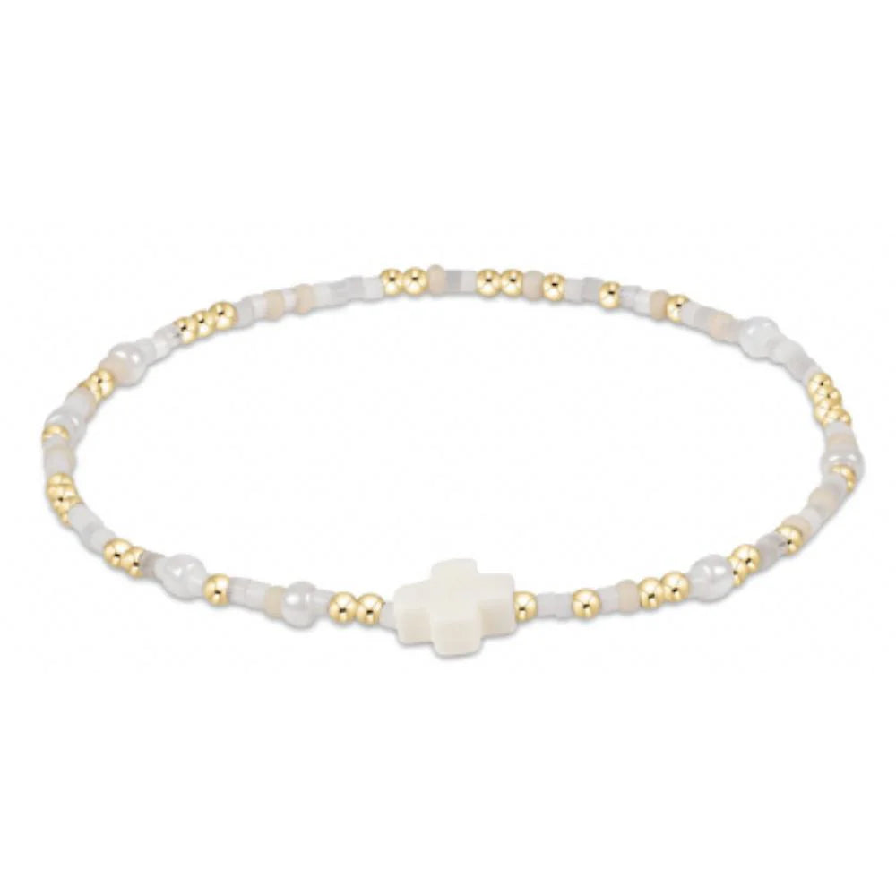 EXTENDS CALL ME ON MY SHELLPHONE SIGNATURE CROSS HOPE UNWRITTEN BRACELET