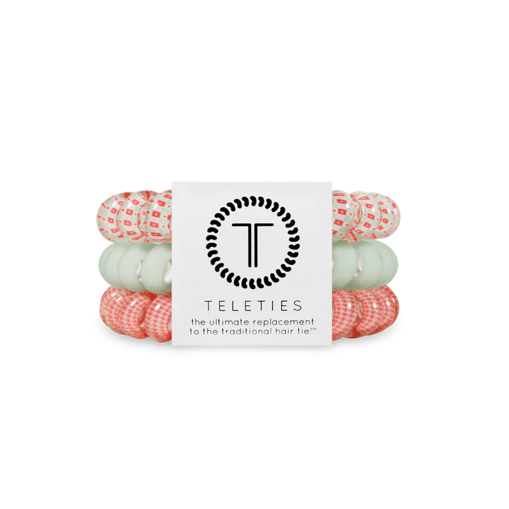 Calming Coral Small Spiral Hair Ties