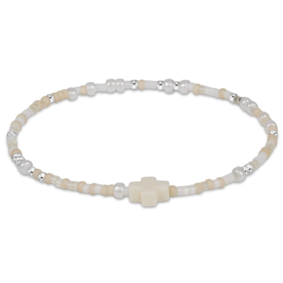 STERLING CALL ME ON MY SHELLPHONE SIGNATURE CROSS HOPE UNWRITTEN BRACELET